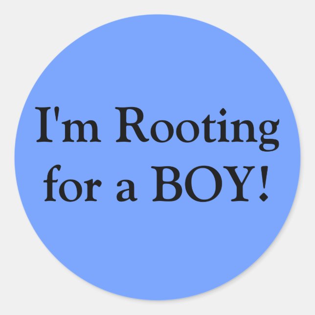 Gender Reveal Party Sticker (Front)