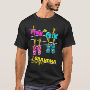 Gender Reveal Party Team Baby Shower Pinkness Blue T-Shirt