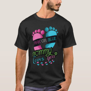 Gender Reveal Party Team Baby Shower Pinkness Blue T-Shirt