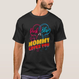 Gender Reveal Party Team Baby Shower Pinkness Blue T-Shirt
