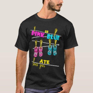 Gender Reveal Party Team Baby Shower Pinkness Blue T-Shirt