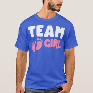 Gender reveal party team Girl Announcement Future  T-Shirt