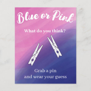 Gender Reveal Pin Game Display