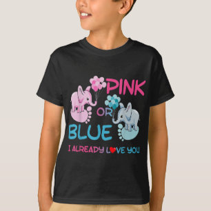 Gender Reveal Pink or Blue Boy or Girl Party Suppl T-Shirt
