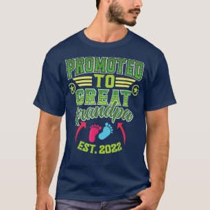 Gender Reveal Promoted To Great Grandpa for Grandf T-Shirt