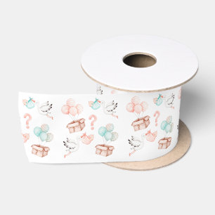 Gender Reveal Ribbon  Satin Ribbon
