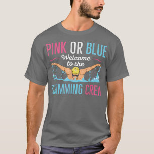 Gender Reveal Swimming Design for a Swimmer T-Shirt