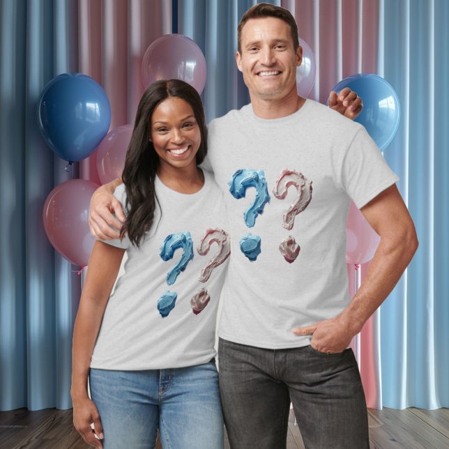 Gender Reveal T-Shirt Boy or Girl ?? Custom Text (Creator Uploaded)