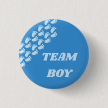 Gender Reveal Team Boy Girl Footprint Design