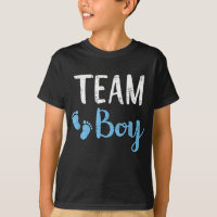 Gender reveal team boy matching family baby party