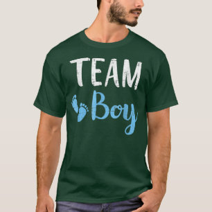 Gender reveal team boy matching family baby party T-Shirt