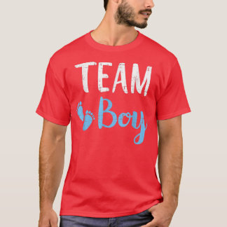 Gender reveal team boy matching family baby party T-Shirt