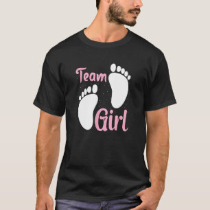 Gender Reveal Team Girl Pink Celebration T-Shirt