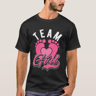 Gender Reveal Team Girl Pink T-Shirt