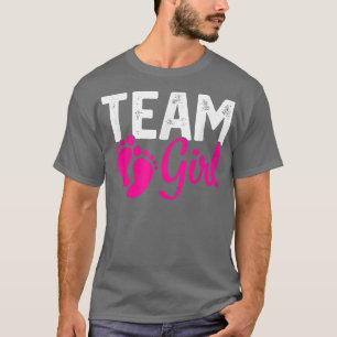 Gender Reveal Team Girls Pink T-Shirt