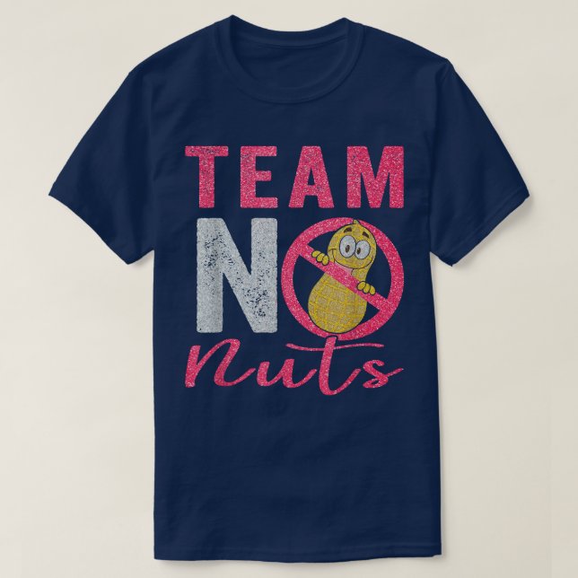 Gender Reveal Team No Nuts boy315 T-Shirt (Design Front)