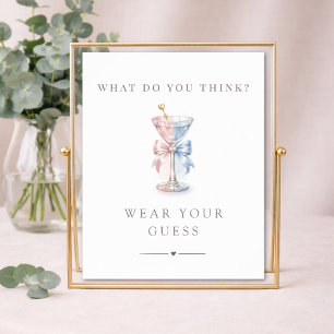 Gender Reveal Voting Games Wear Your Guess Sign