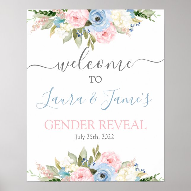 Gender Reveal Welcome sign (Front)