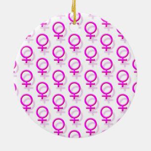 Gender Symbols Ceramic Ornament