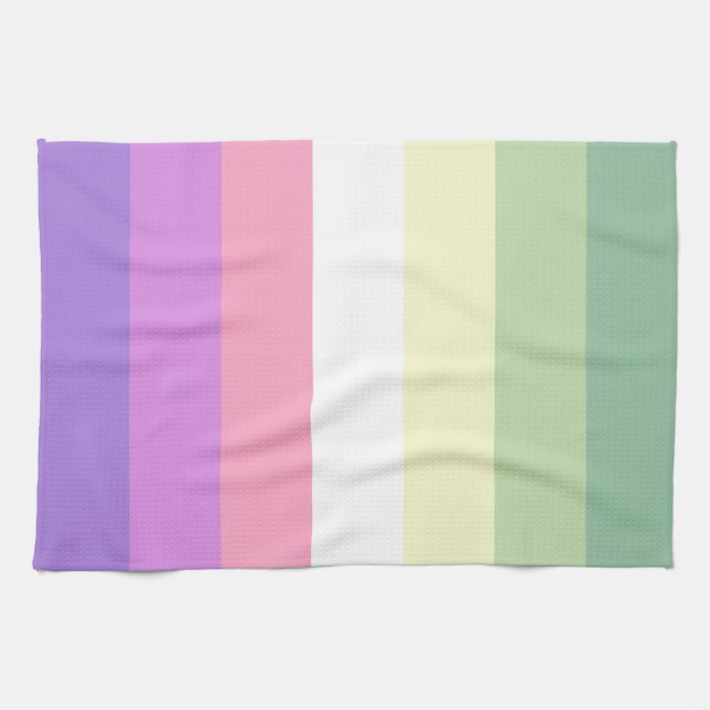 Genderfae Pride Flag Kitchen Towel (Horizontal)