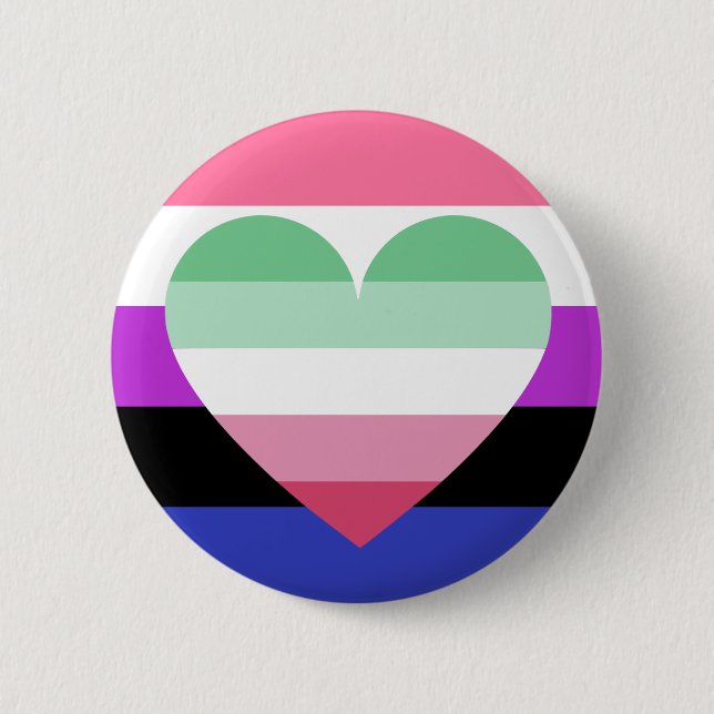 Genderfluid Abrosexual Pride Button (Front)