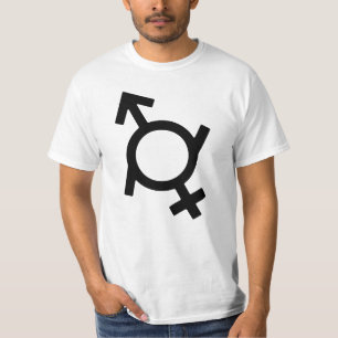 Genderfluid Female and Male Gender Symbol T-Shirt