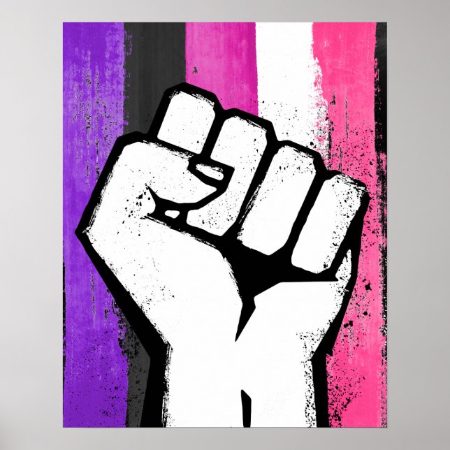 GENDERFLUID FIST POSTER (Front)