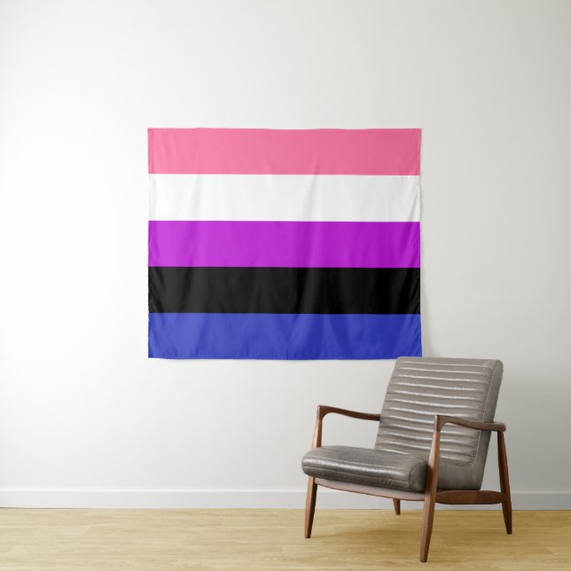 Genderfluid Flag 50 x 60 Tapestry (In Situ (Horizontal))