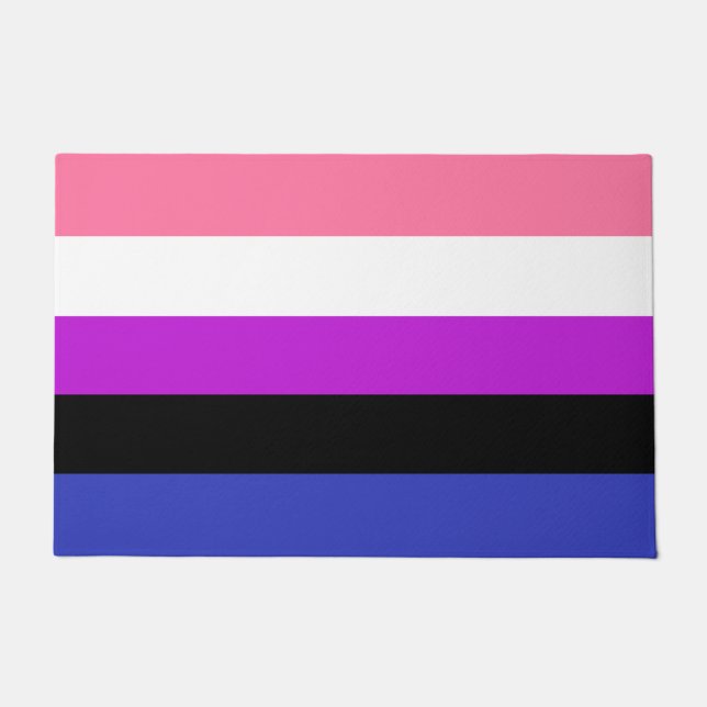 Genderfluid Flag Doormat (Front)