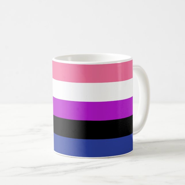 Genderfluid Flag Mug (Front Right)
