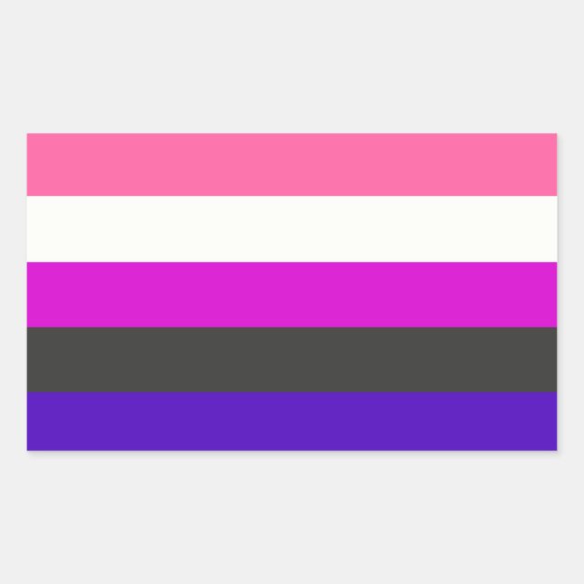 Genderfluid flag sticker (Front)