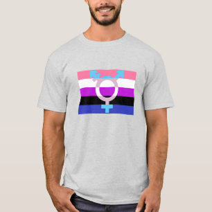 Genderfluid Flag Trans Symbol T-Shirt