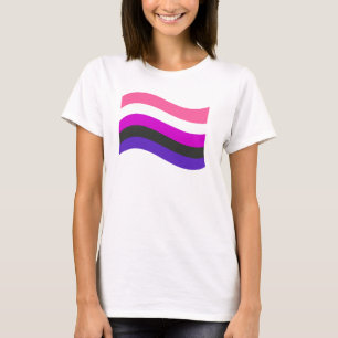 GENDERFLUID FLAG WAVING T-Shirt