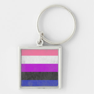 Genderfluid Keychain