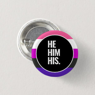 Genderfluid Pride 1 Inch Round Button