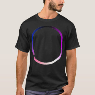 Genderfluid Pride Colours Ring Circle  T-Shirt