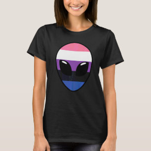 Genderfluid Pride Flag  Alien Genderfluid Flag T-Shirt