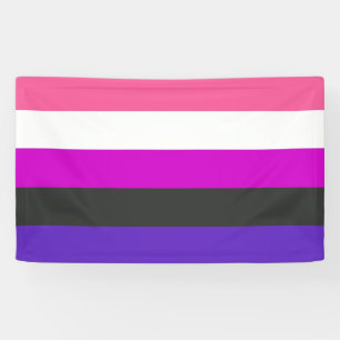 Genderfluid Pride Flag Banner