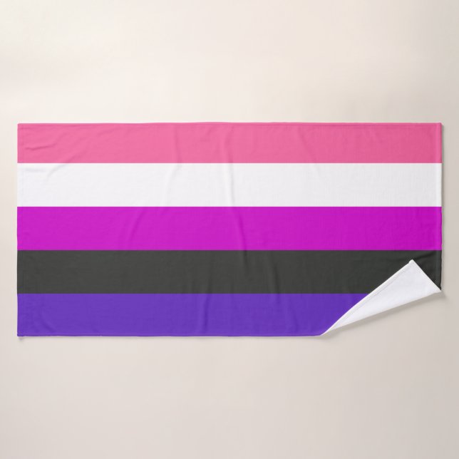 Genderfluid Pride Flag Bath Towel (Bath Towel)