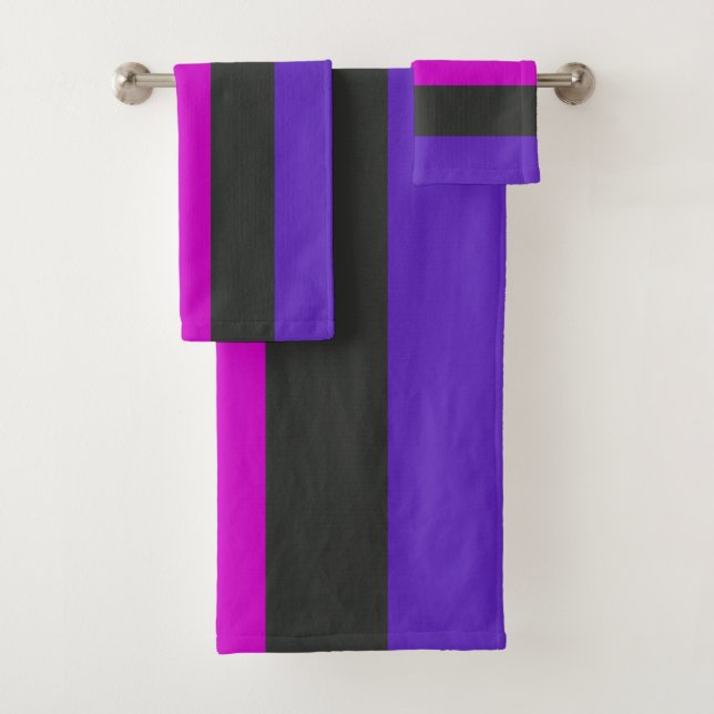 Genderfluid Pride Flag Bath Towel Set (Insitu)