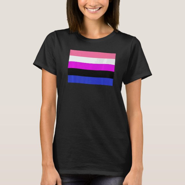 Genderfluid Pride Flag national pride T-Shirt (Front)