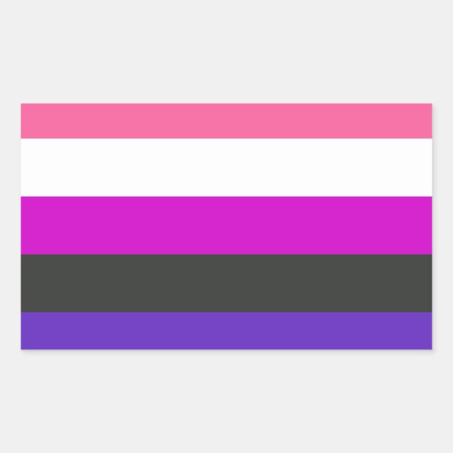 Genderfluid Pride Flag Sticker (Front)