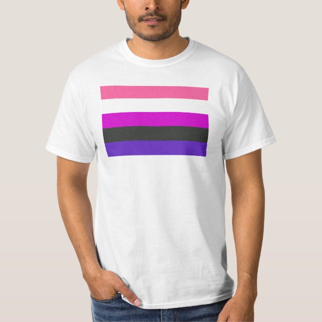 Genderfluid Pride Flag T-Shirt (Front)