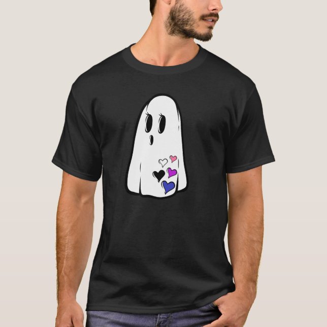 Genderfluid Pride Ghost T-Shirt (Front)