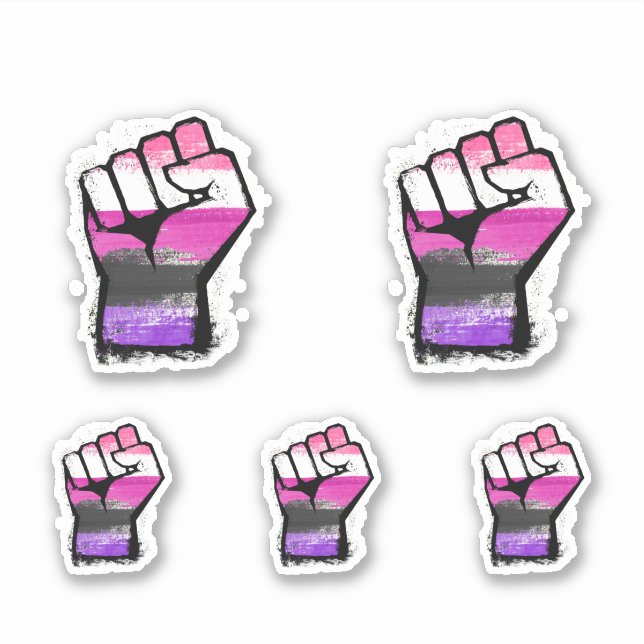 Genderfluid Protest Fist (Front)