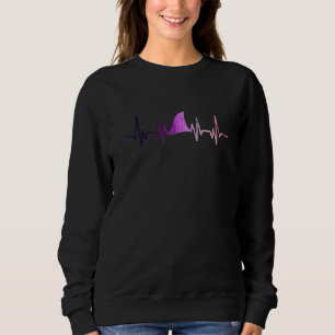 Genderfluid Shark Fin Heartbeat Queer Pride Flag S Sweatshirt
