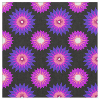 Genderfluidity pride colors /black flower pattern fabric