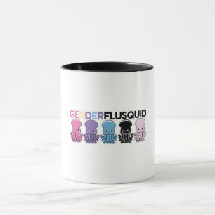 Genderflusquid Funny Squid Invertebrate Cephalopod Mug