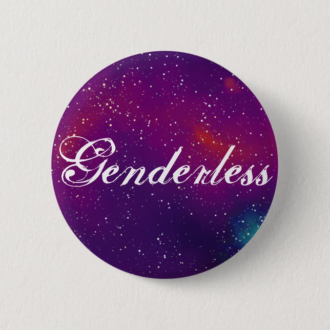 Genderless Customizable Galaxy Identity 2 Inch Round Button (Front)