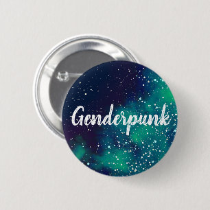 Genderpunk Customizable Galaxy Identity 2 Inch Round Button